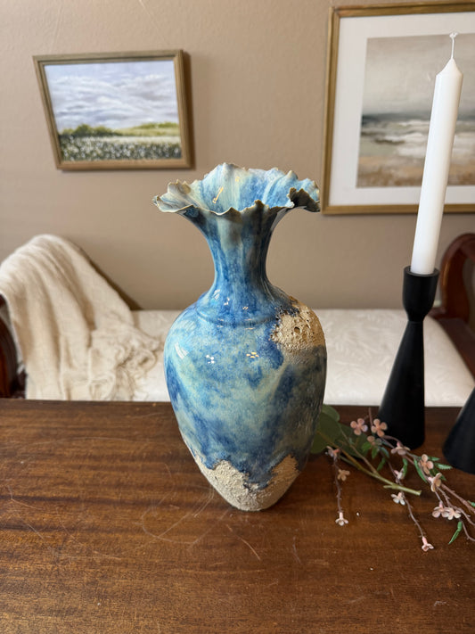 Tidal Series : Undertow Rising - Ceramic Ocean Vessel, Ocean inspired Sculpture
