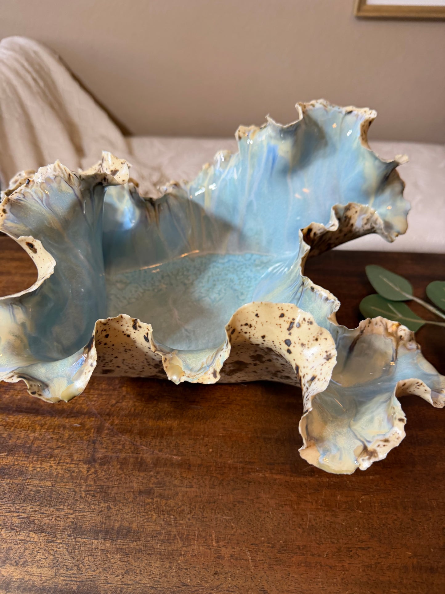 Tidal Series: Shorebreak - Porcelain Hand-Sculpted Wave Sculpture
