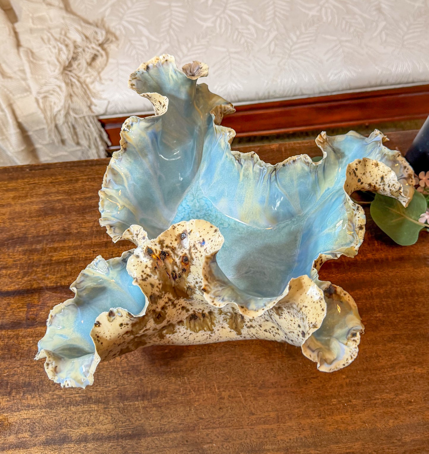Tidal Series: Shorebreak - Porcelain Hand-Sculpted Wave Sculpture