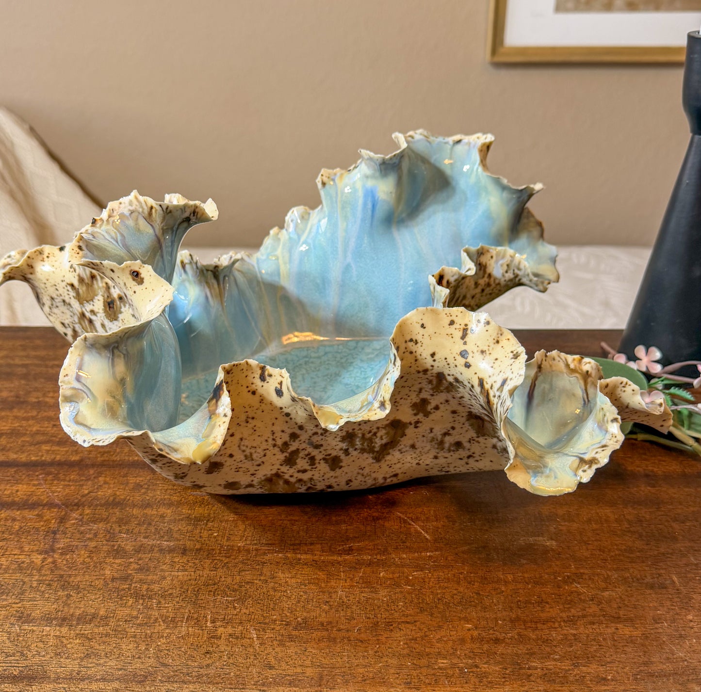 Tidal Series: Shorebreak - Porcelain Hand-Sculpted Wave Sculpture