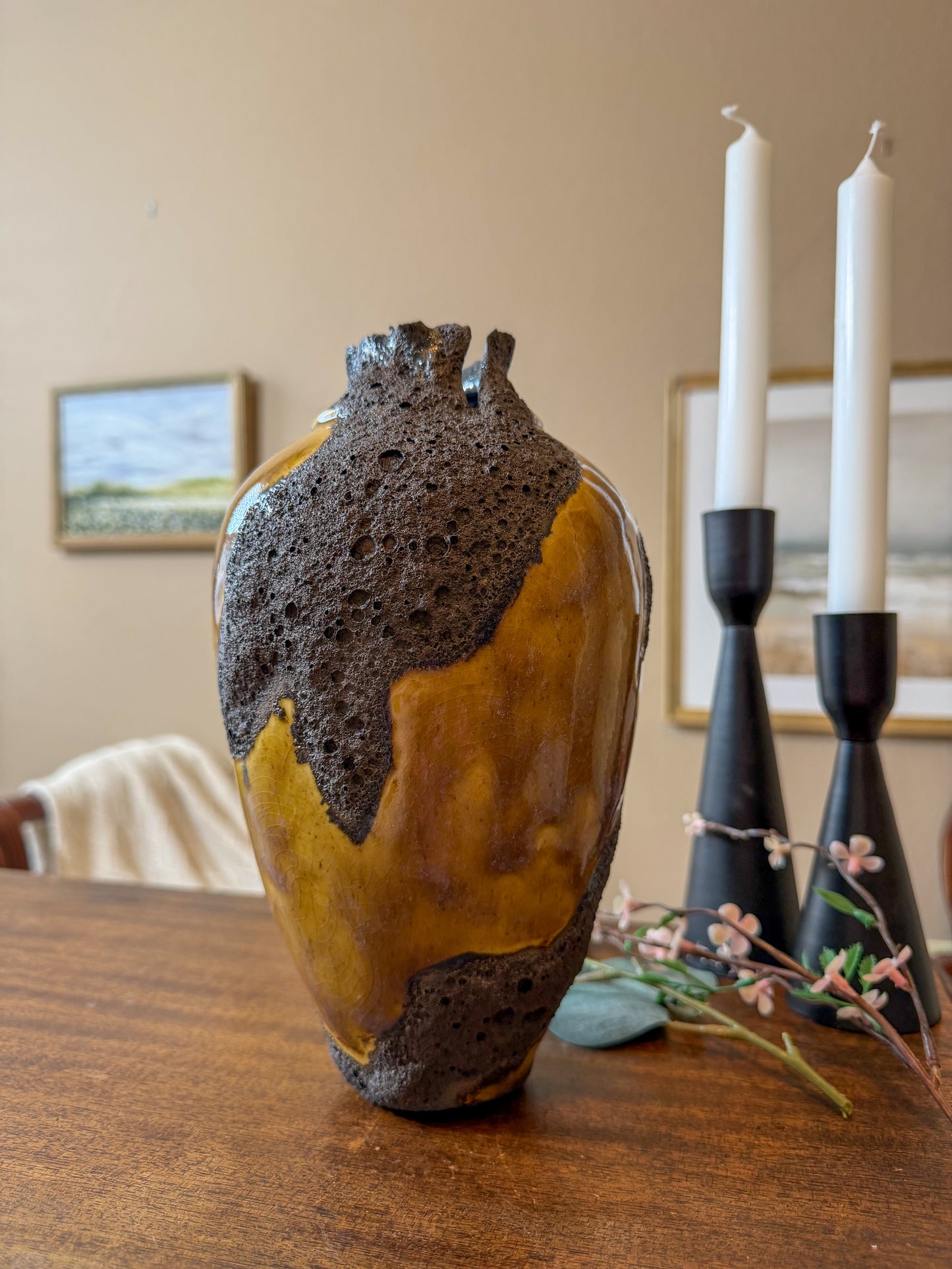 Golden Badlands - Nature Inspired Porcelain Vessel