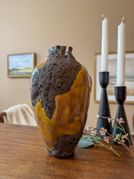 Golden Badlands - Nature Inspired Porcelain Vessel