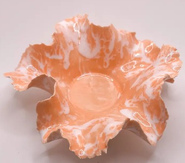 Orange Porcelain Vessel