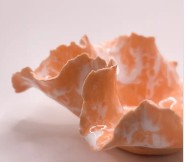 Orange Porcelain Vessel