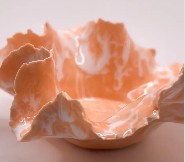 Orange Porcelain Vessel