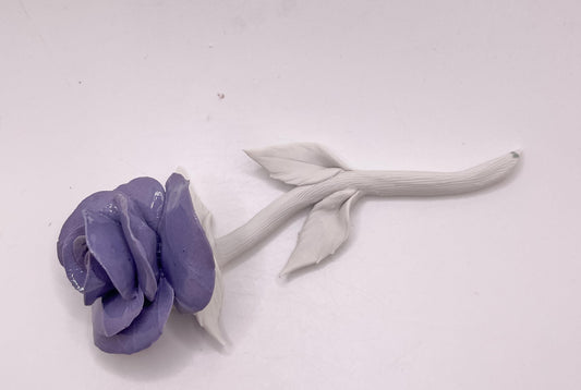 Timeless Devotion Forever Rose – Purple Porcelain Rose