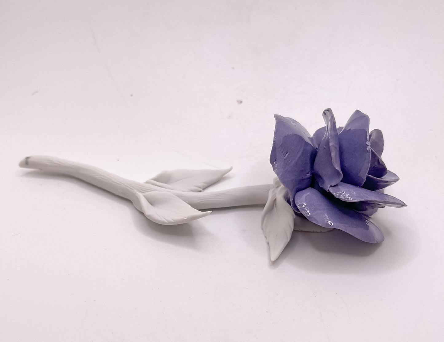 Timeless Devotion Forever Rose – Purple Porcelain Rose