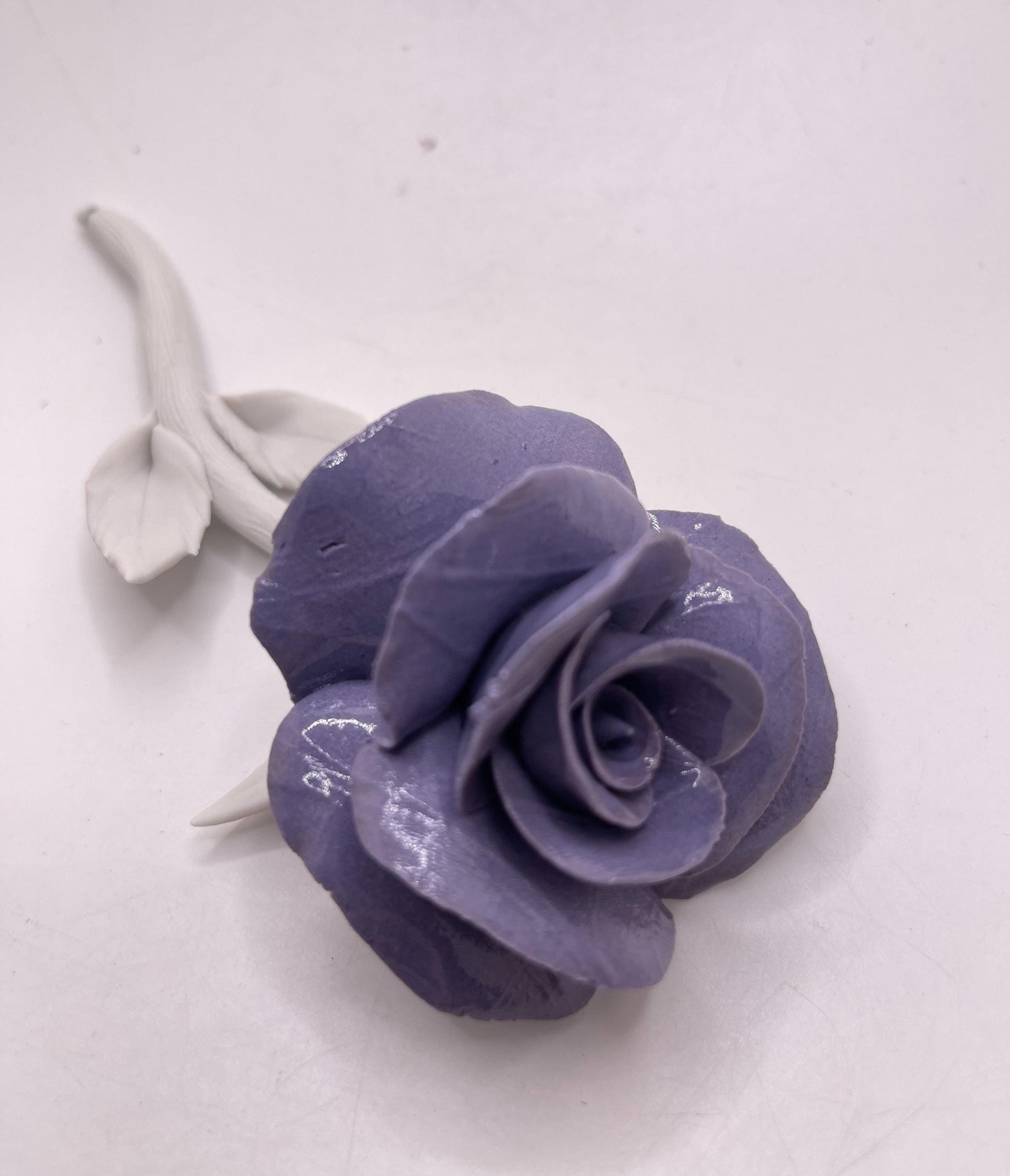 Timeless Devotion Forever Rose – Purple Porcelain Rose