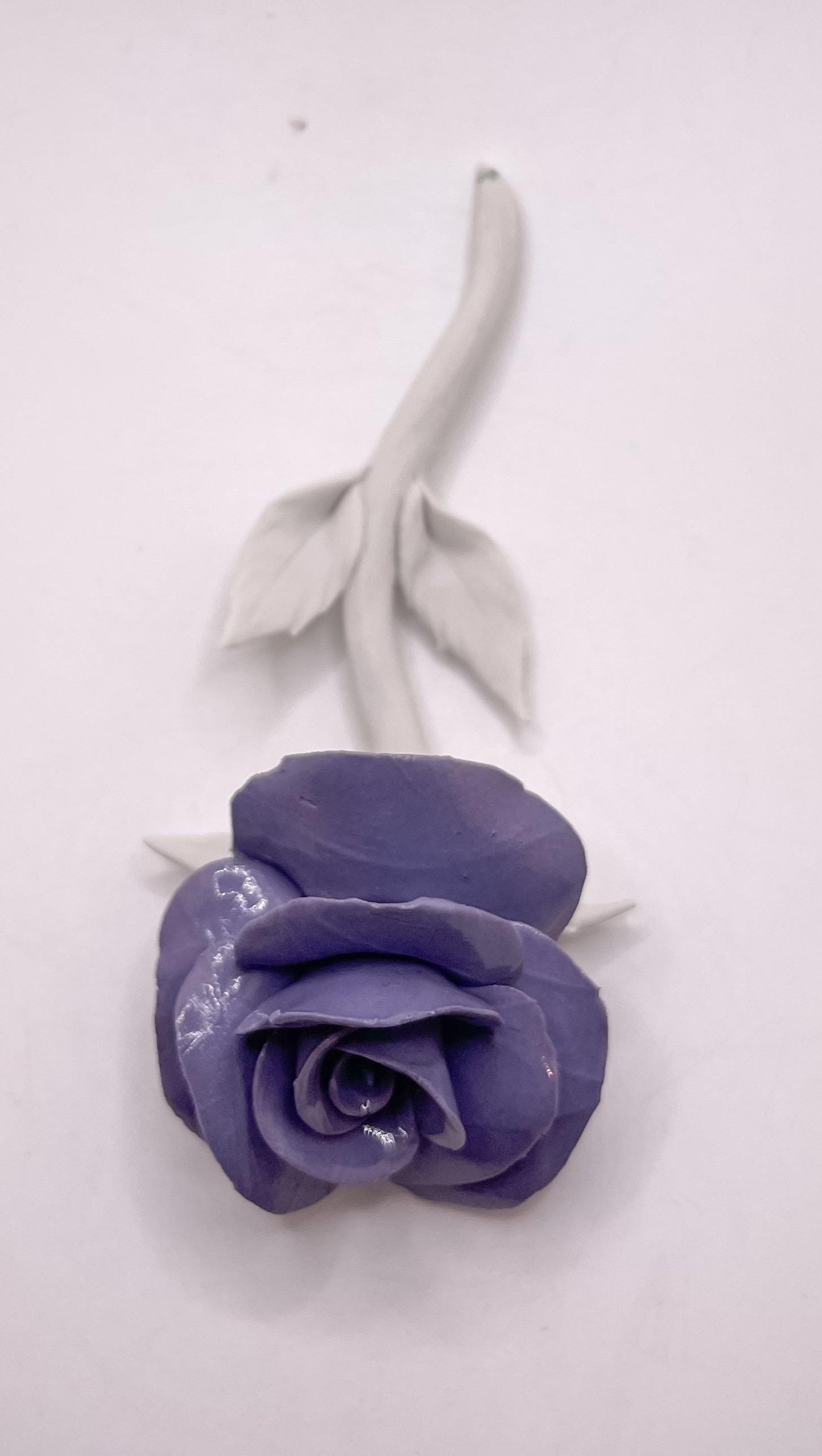 Timeless Devotion Forever Rose – Purple Porcelain Rose