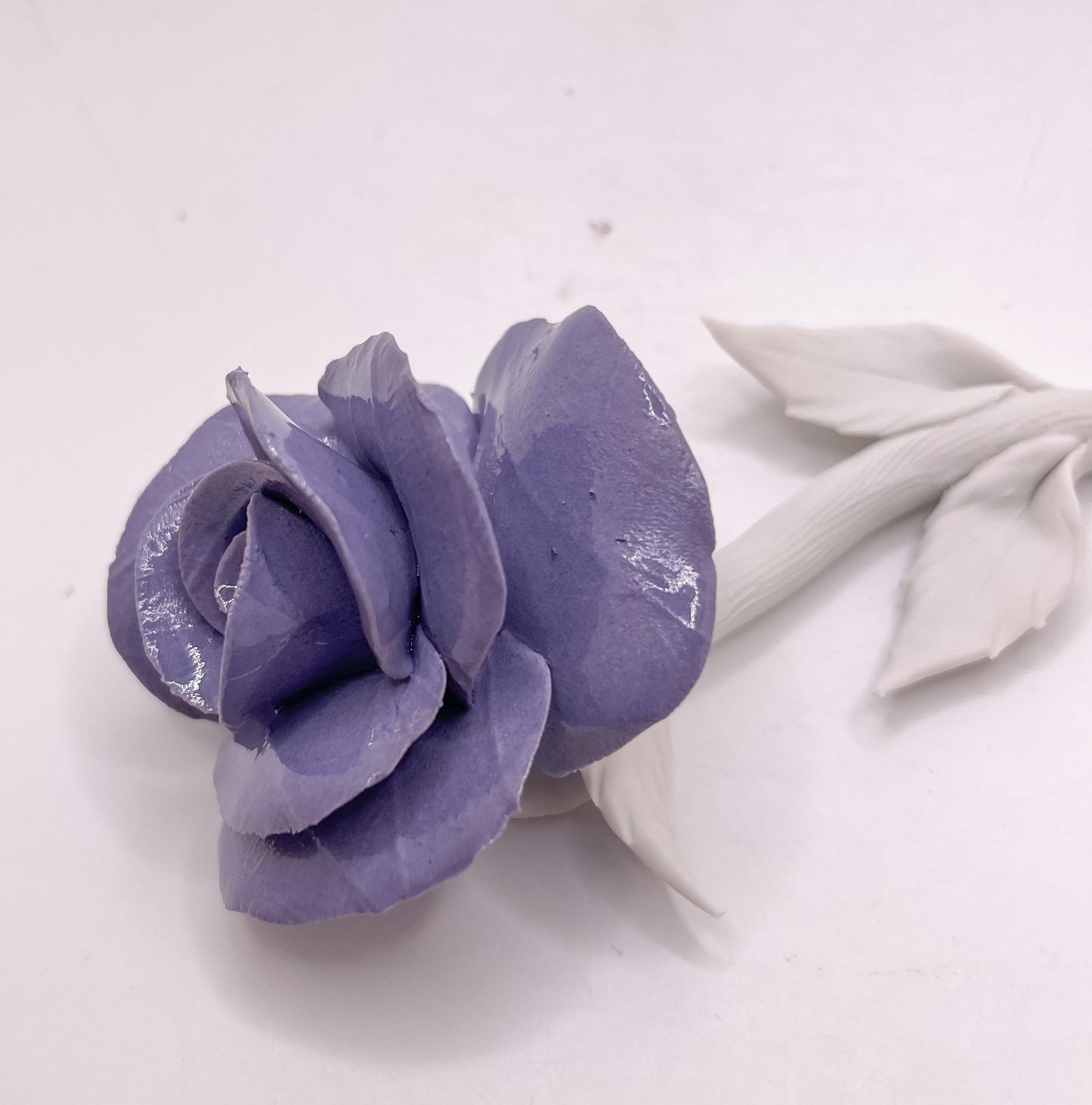 Timeless Devotion Forever Rose – Purple Porcelain Rose
