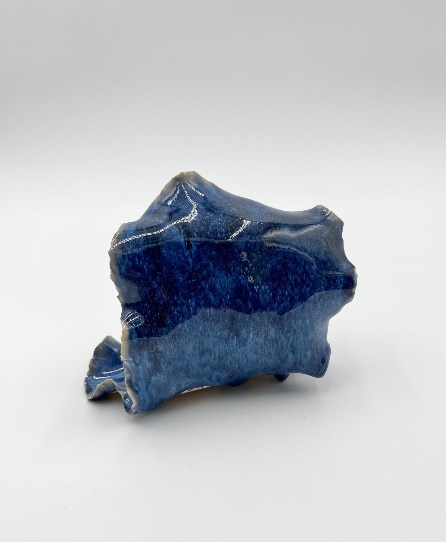 Handcrafted Porcelain Wave Sculpture: Ocean Home Decor