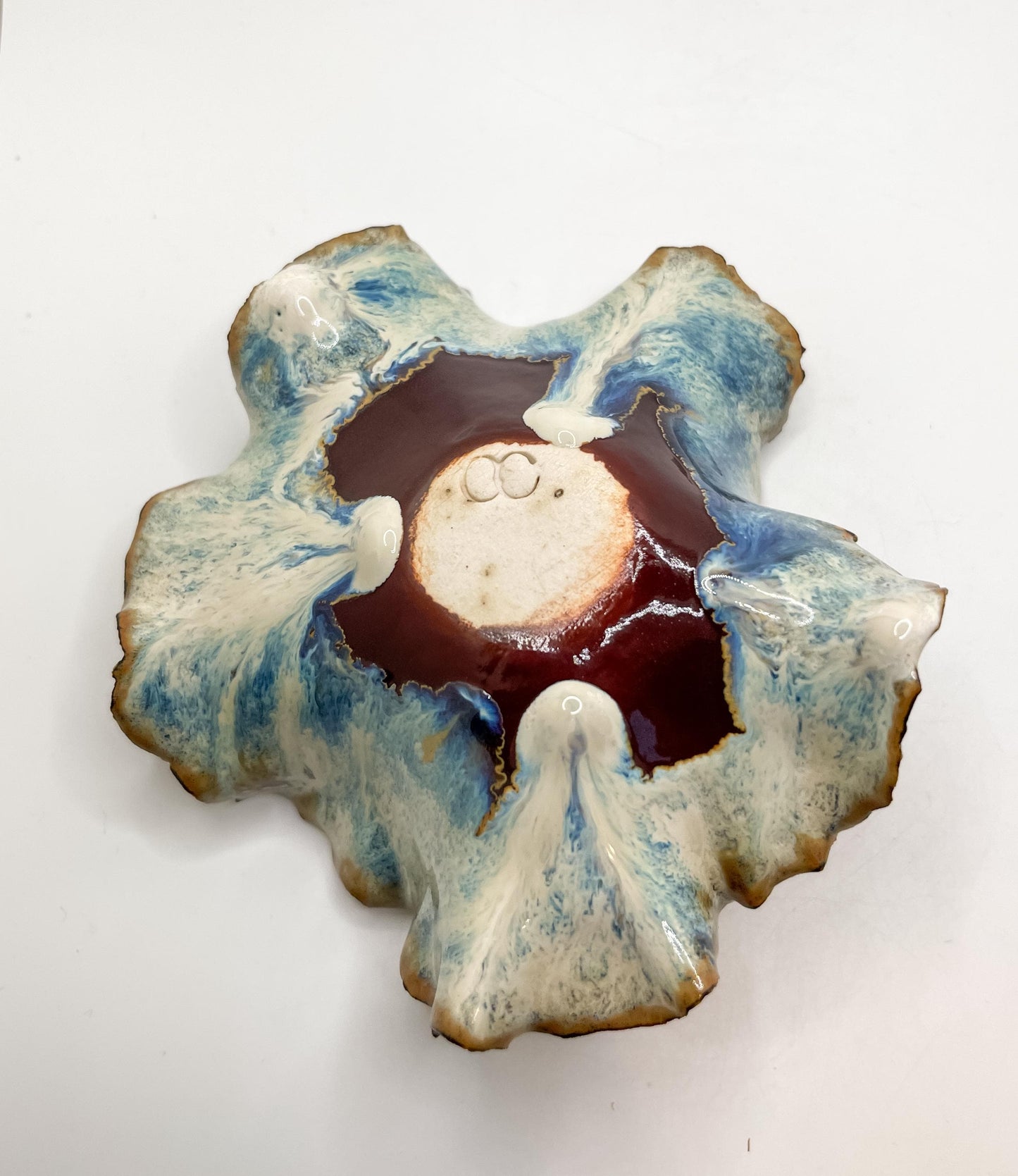 Handcrafted Ceramic Dish: Coral Beach Bowl