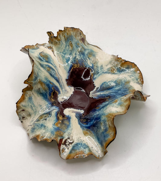 Handcrafted Ceramic Dish: Coral Beach Bowl