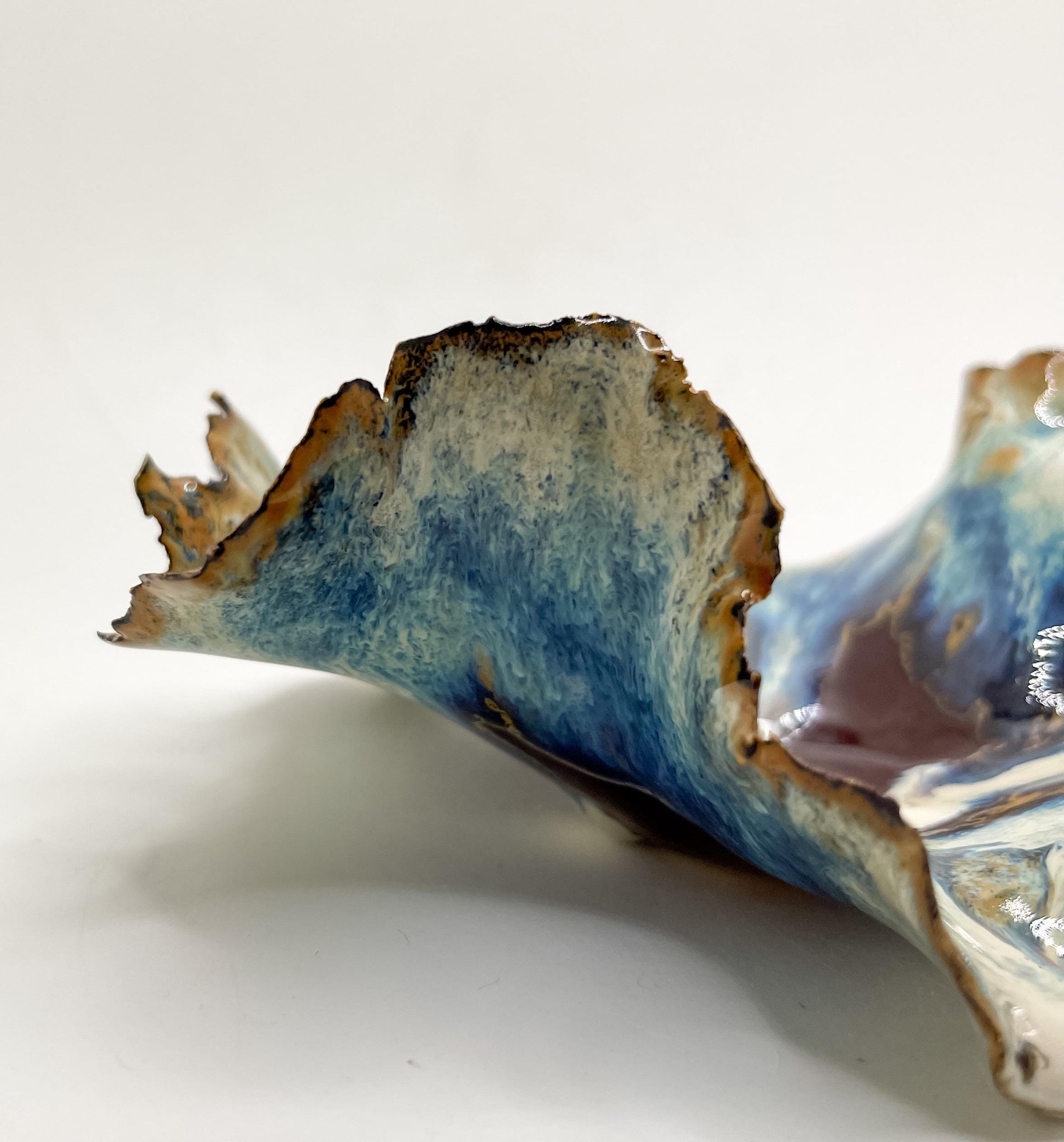 Handcrafted Ceramic Dish: Coral Beach Bowl