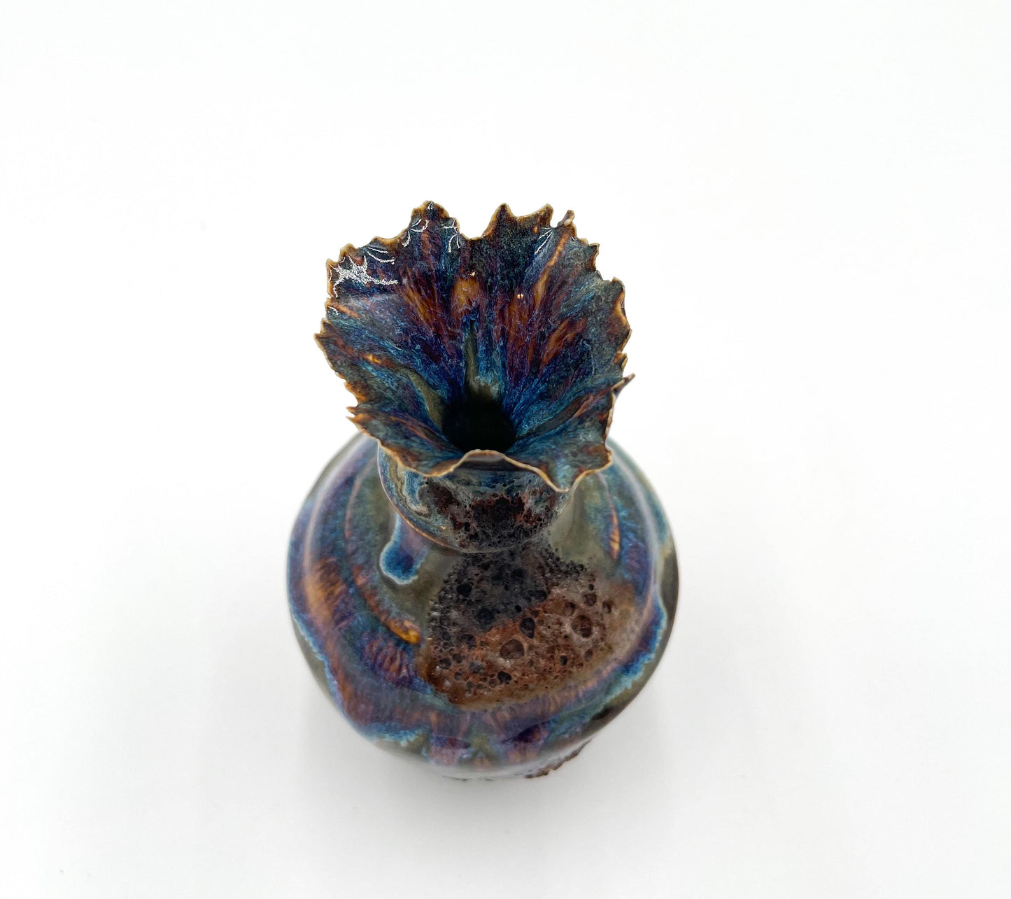 Handcrafted Porcelain Vessel: Ceramic Vase, Home Decor Sculpture