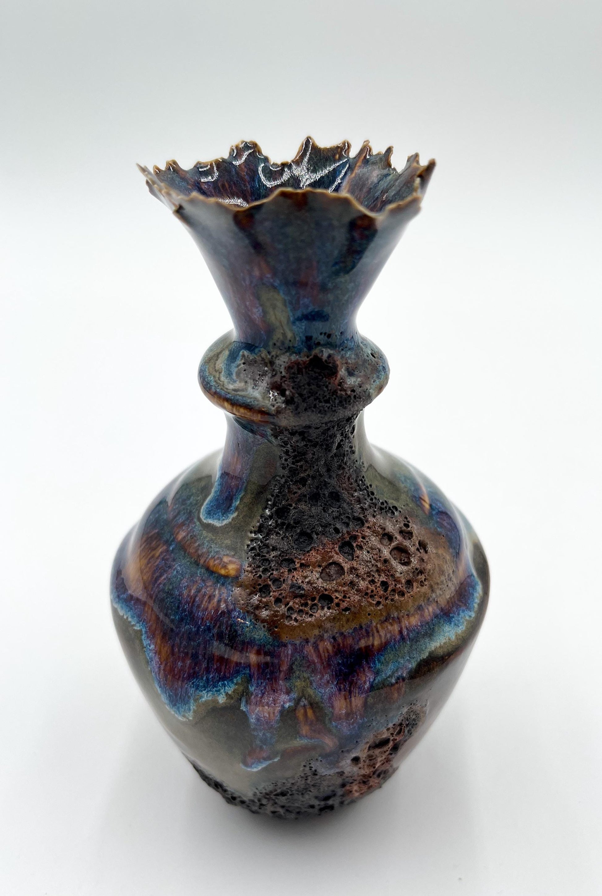 Handcrafted Porcelain Vessel: Ceramic Vase, Home Decor Sculpture