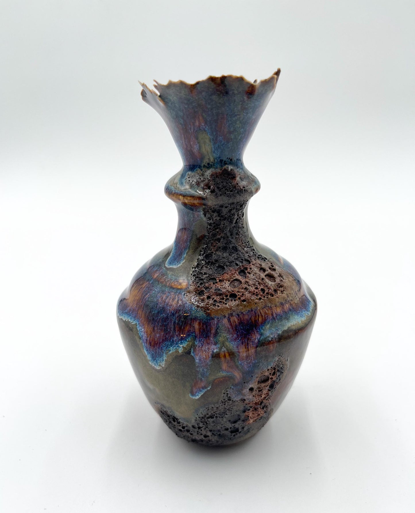 Handcrafted Porcelain Vessel: Ceramic Vase, Home Decor Sculpture