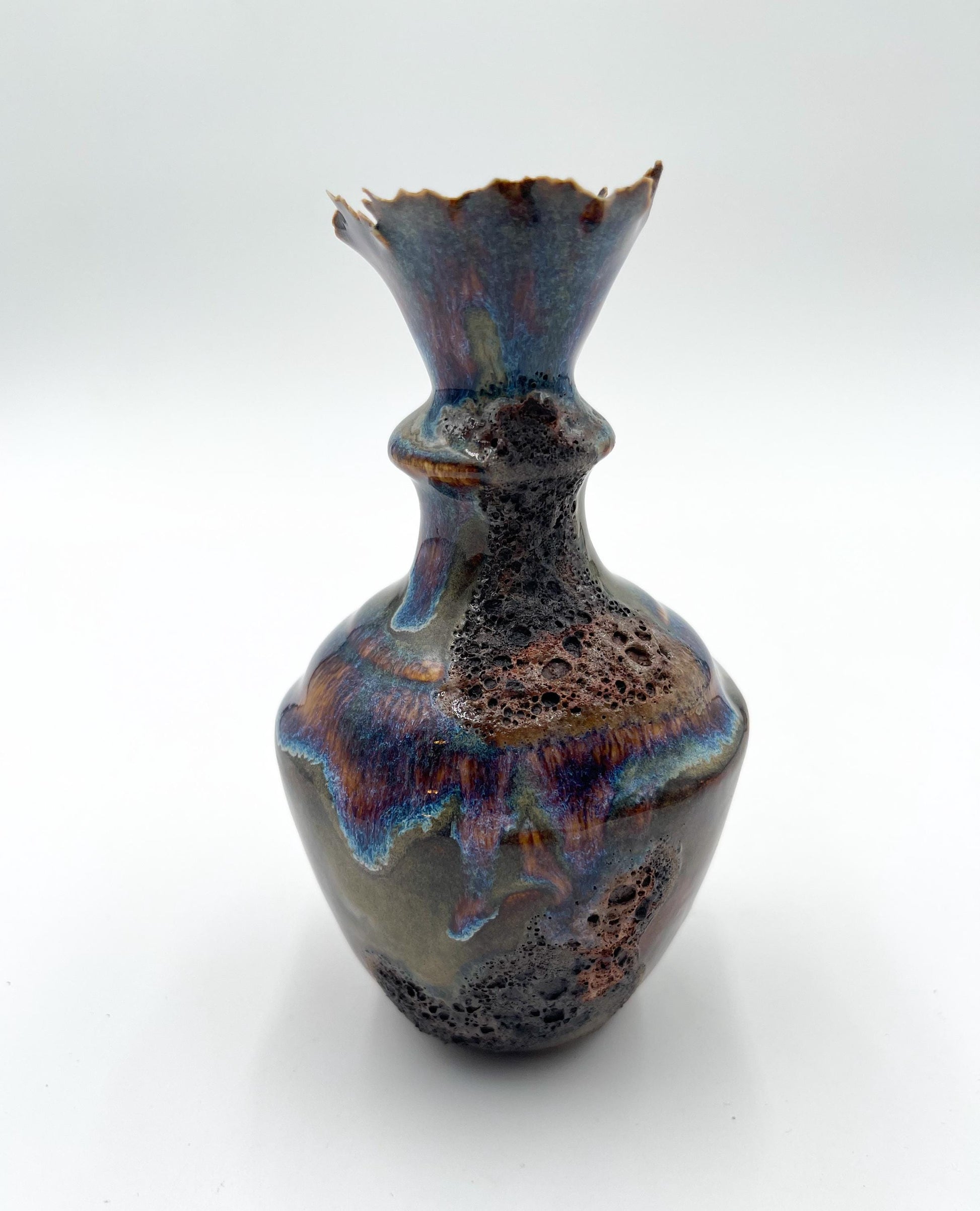 Handcrafted Porcelain Vessel: Ceramic Vase, Home Decor Sculpture