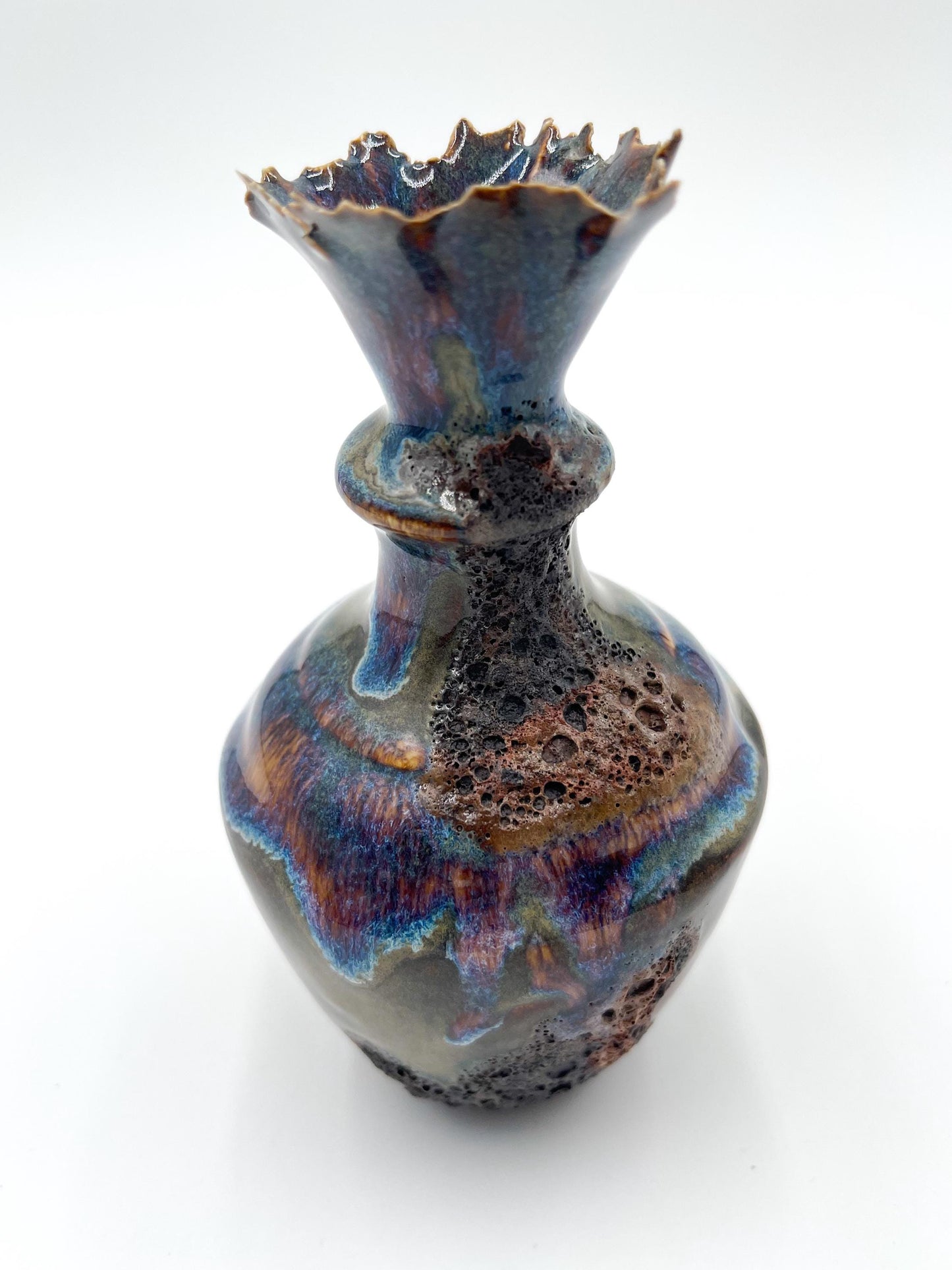 Handcrafted Porcelain Vessel: Ceramic Vase, Home Decor Sculpture