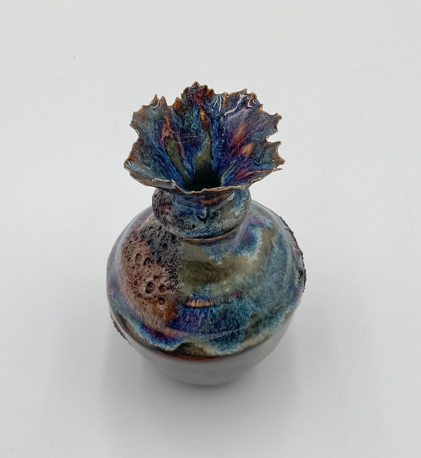 Handcrafted Porcelain Vessel: Ceramic Vase, Home Decor Sculpture
