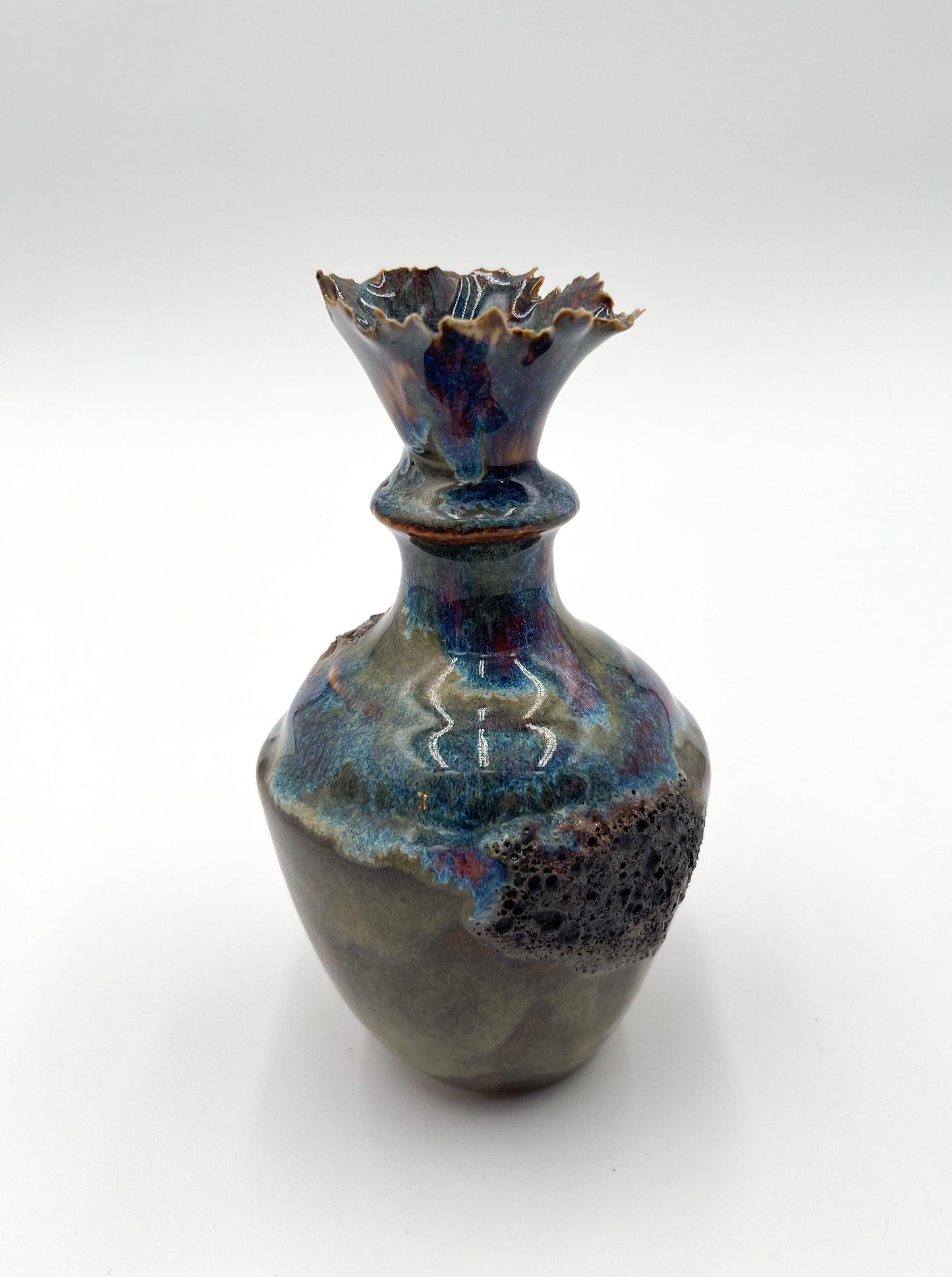 Handcrafted Porcelain Vessel: Ceramic Vase, Home Decor Sculpture