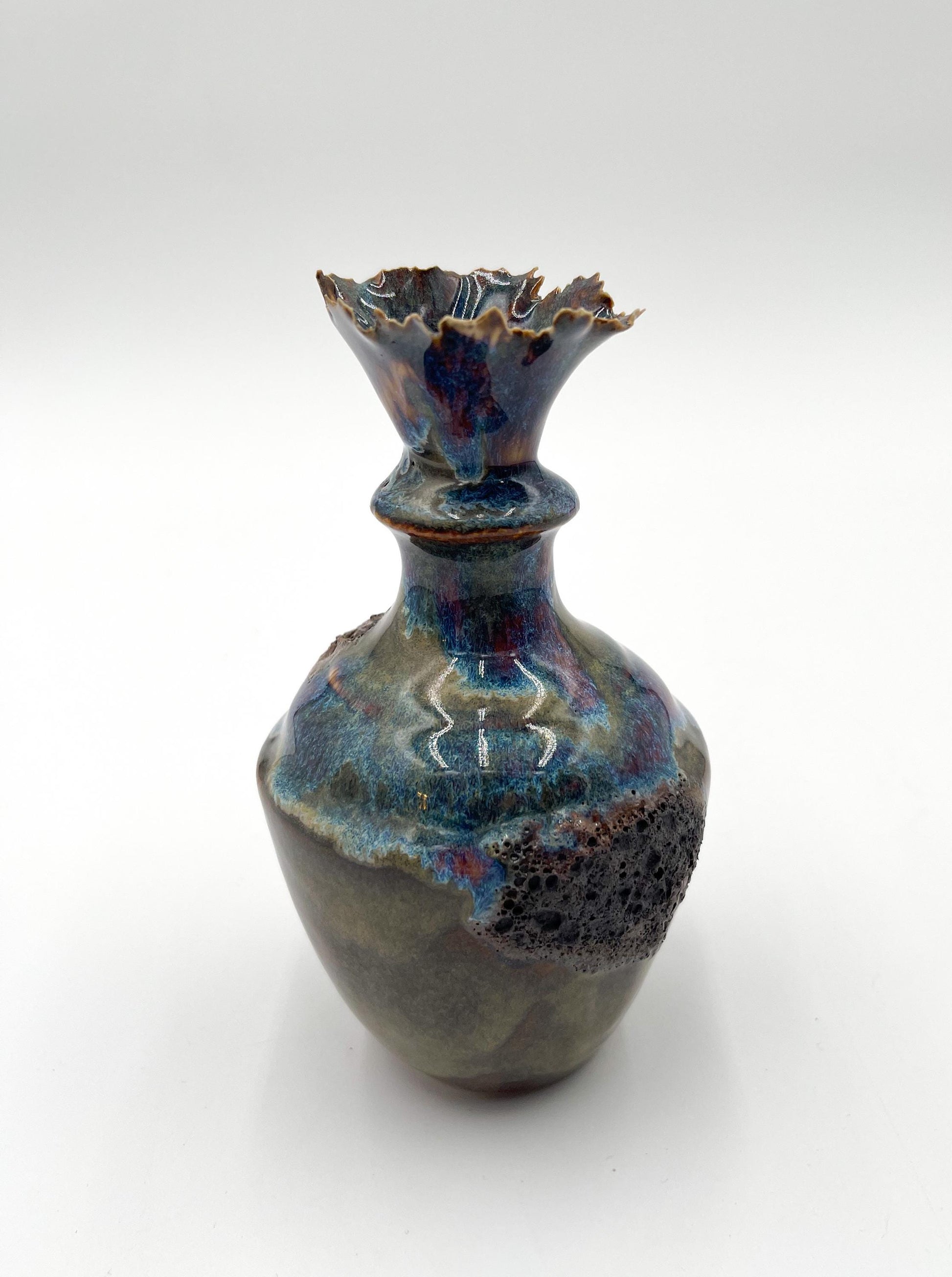 Handcrafted Porcelain Vessel: Ceramic Vase, Home Decor Sculpture