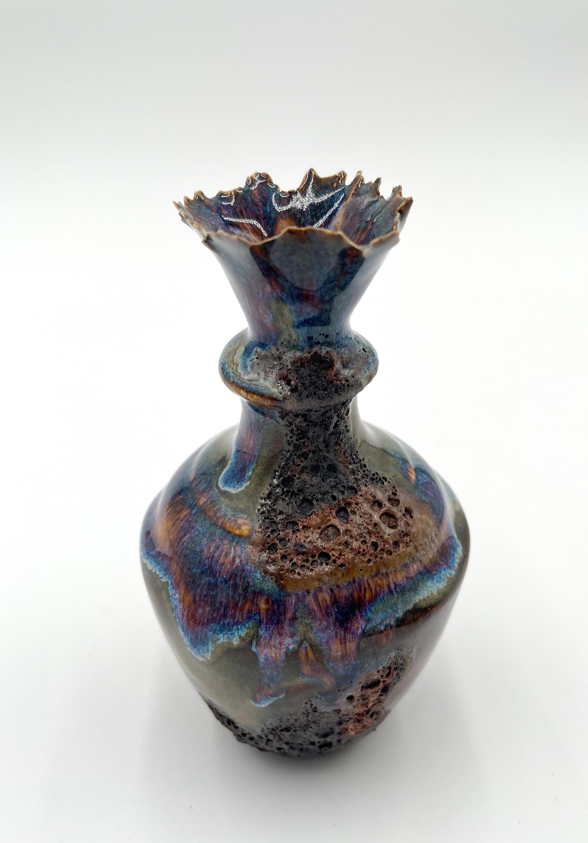 Handcrafted Porcelain Vessel: Ceramic Vase, Home Decor Sculpture