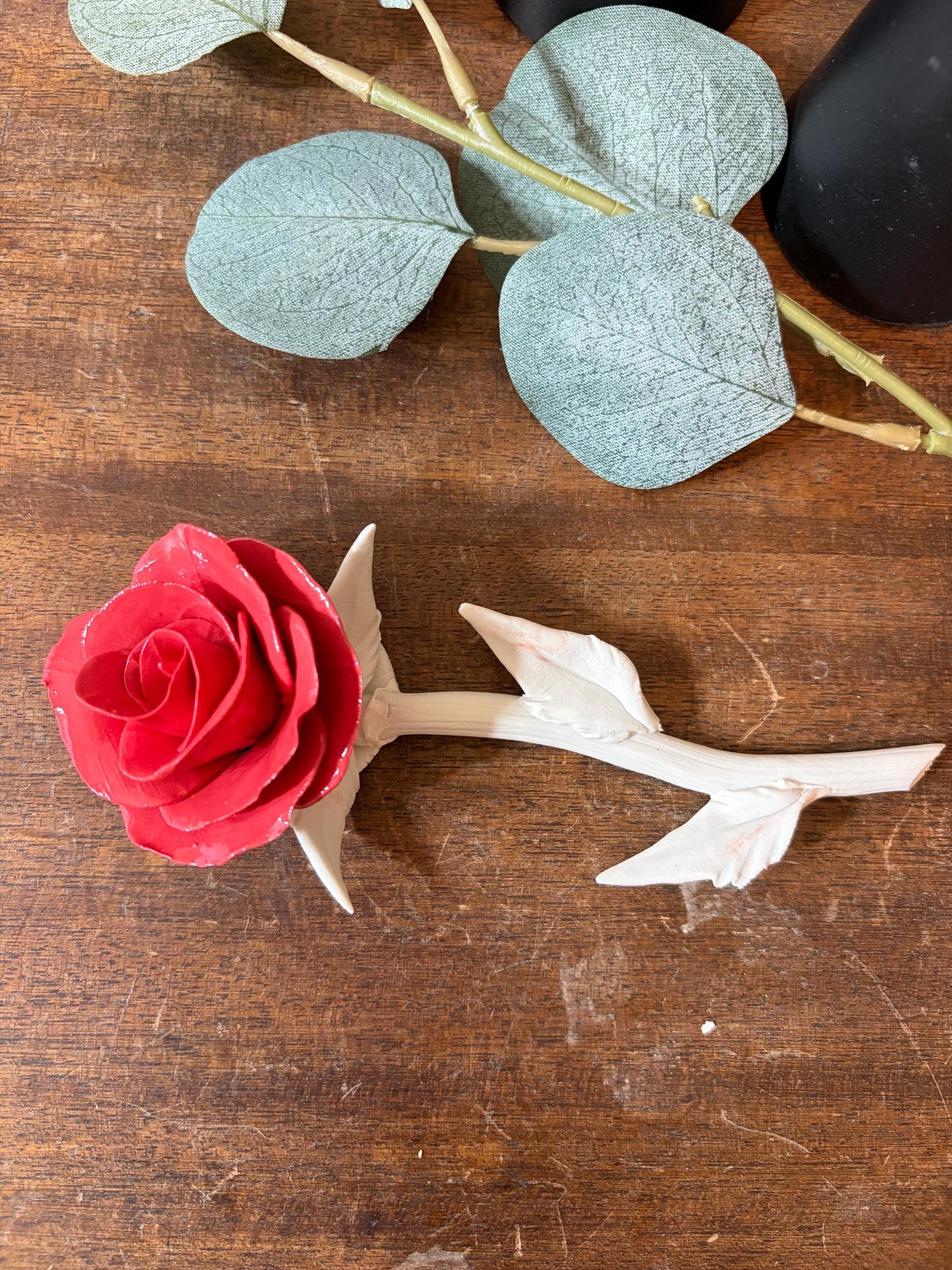 Timeless Love Forever Rose – Red Porcelain Rose