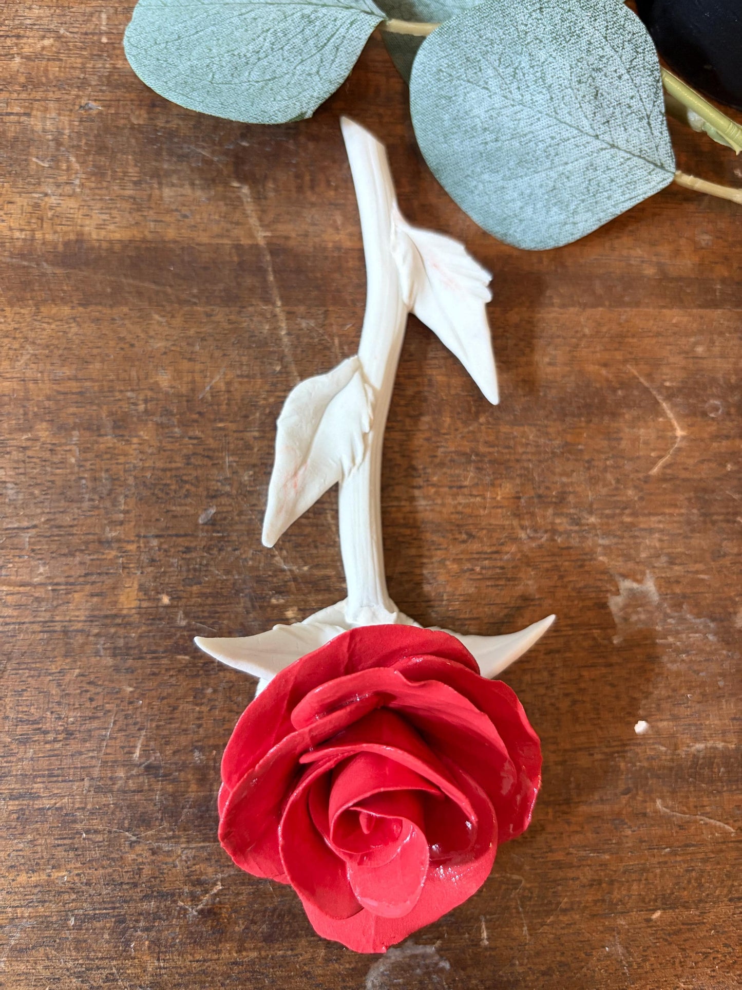 Timeless Love Forever Rose – Red Porcelain Rose