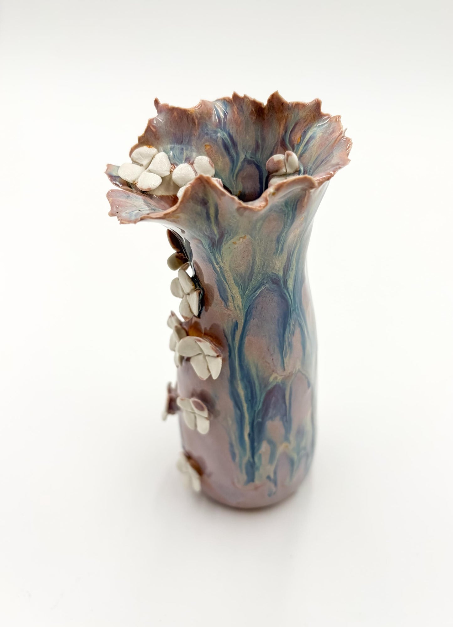 Handmade Porcelain Bud Vase: Small Ceramic Pottery Gift