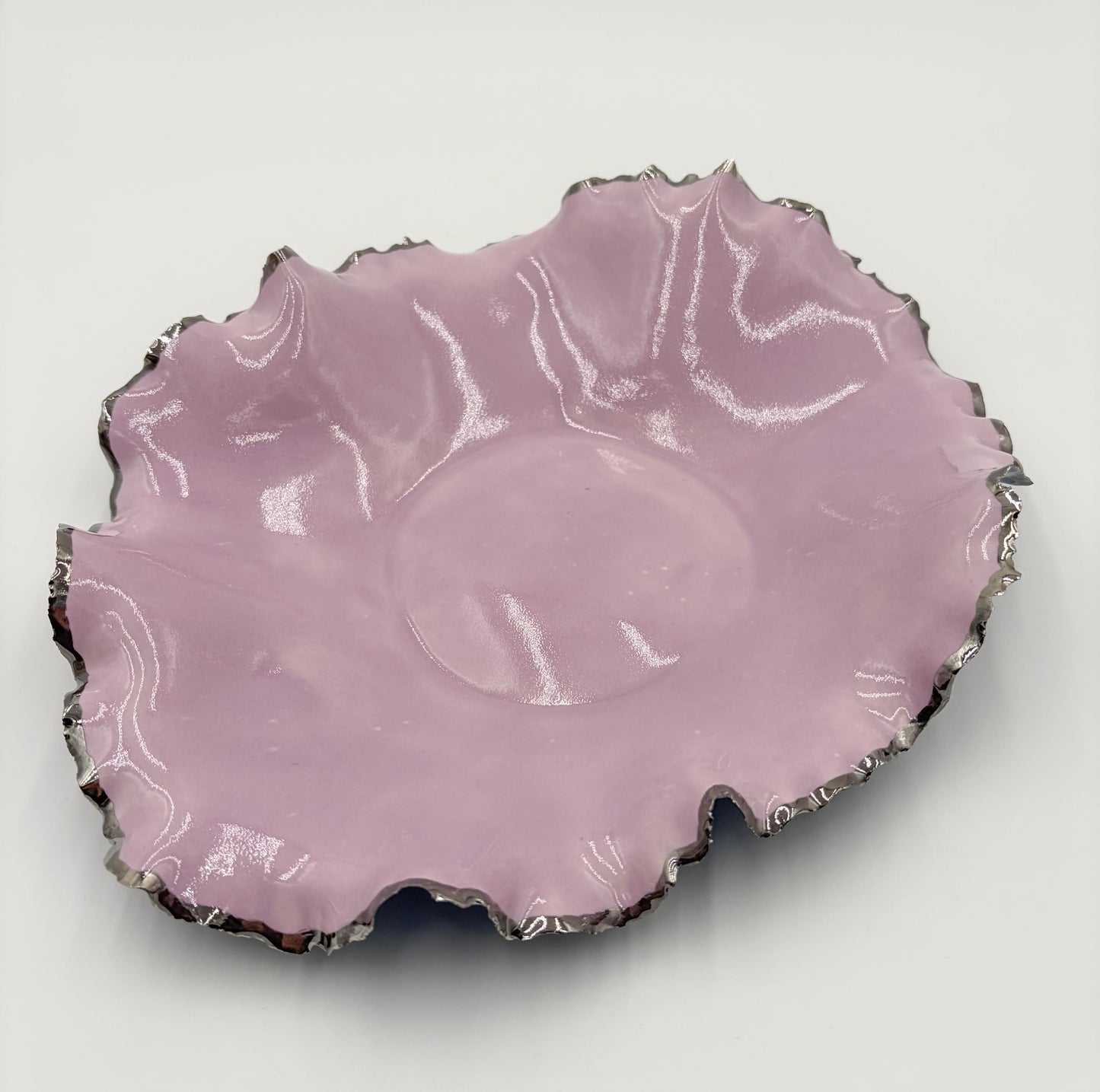 Silver Rim Blossom Bowl