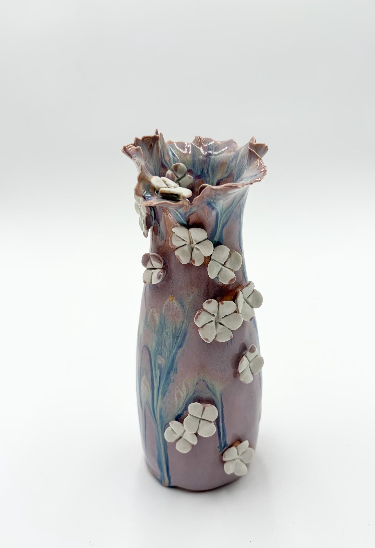 Handmade Porcelain Bud Vase: Small Ceramic Pottery Gift