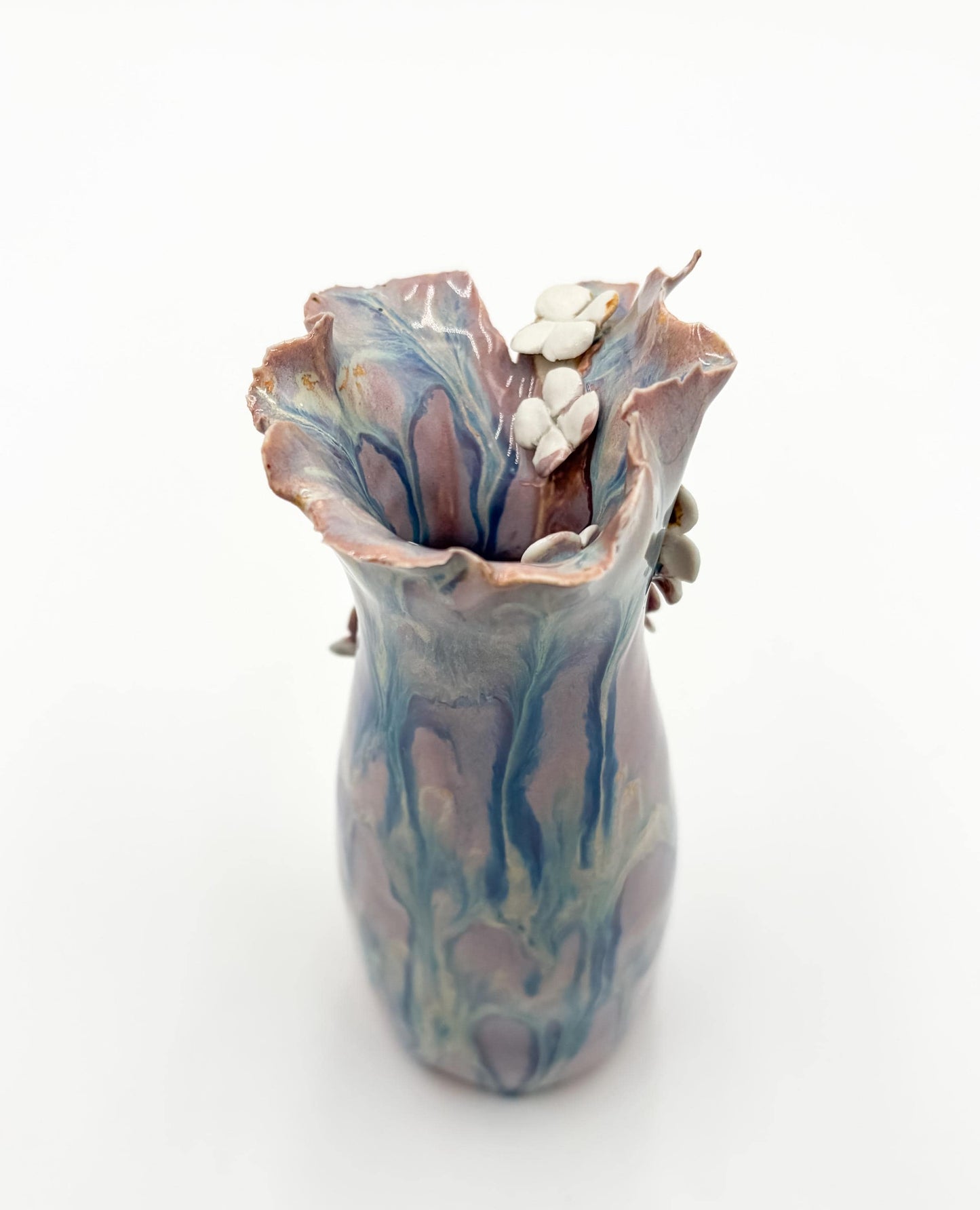 Handmade Porcelain Bud Vase: Small Ceramic Pottery Gift