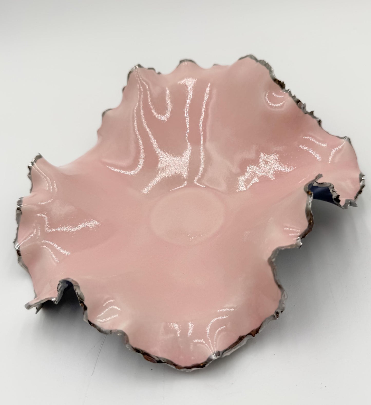 Silver Rim Blossom Bowl