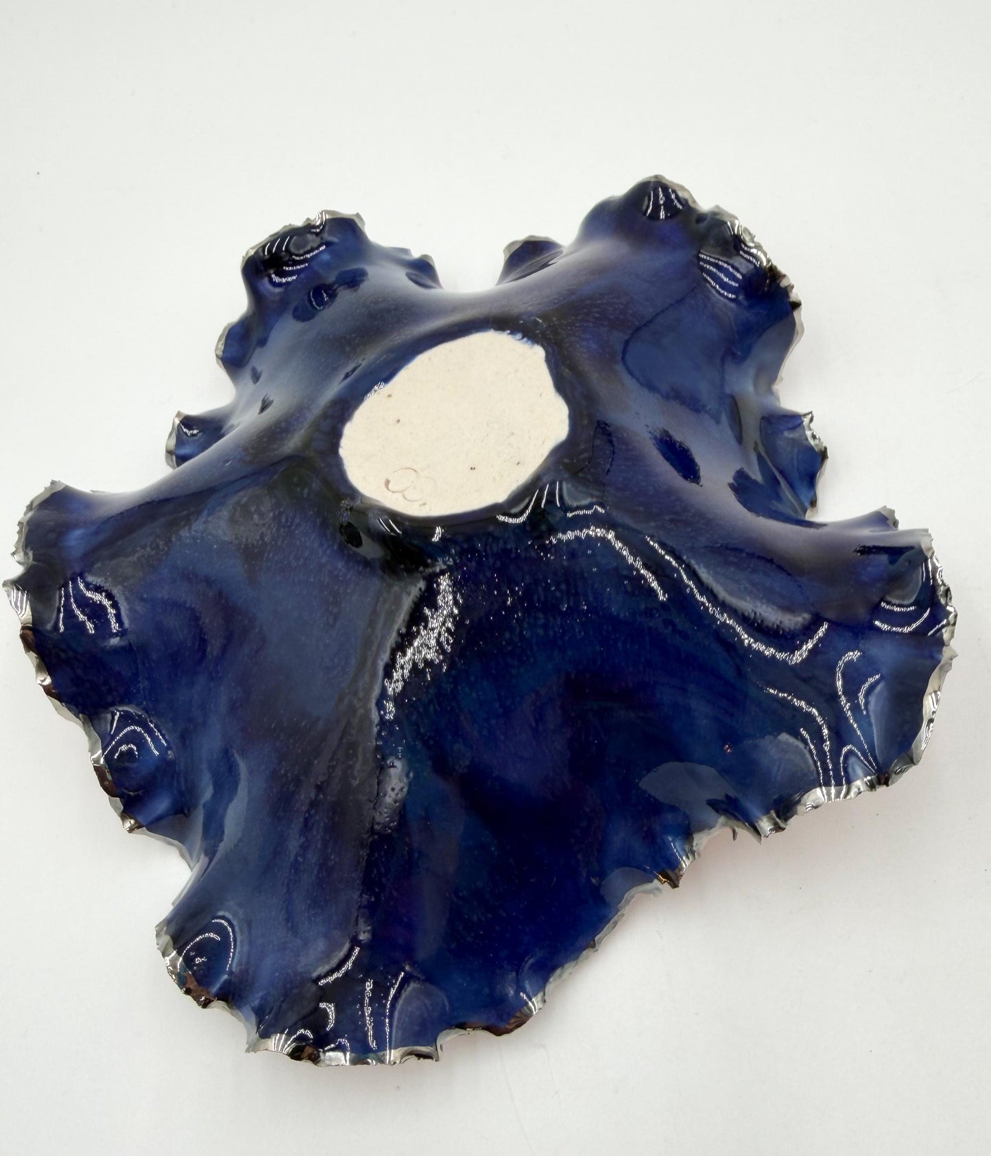 Silver Rim Blossom Bowl