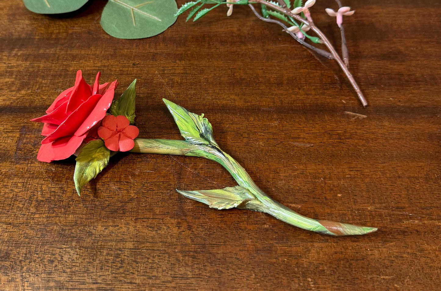 Timeless Love Forever Rose – Red Porcelain Rose