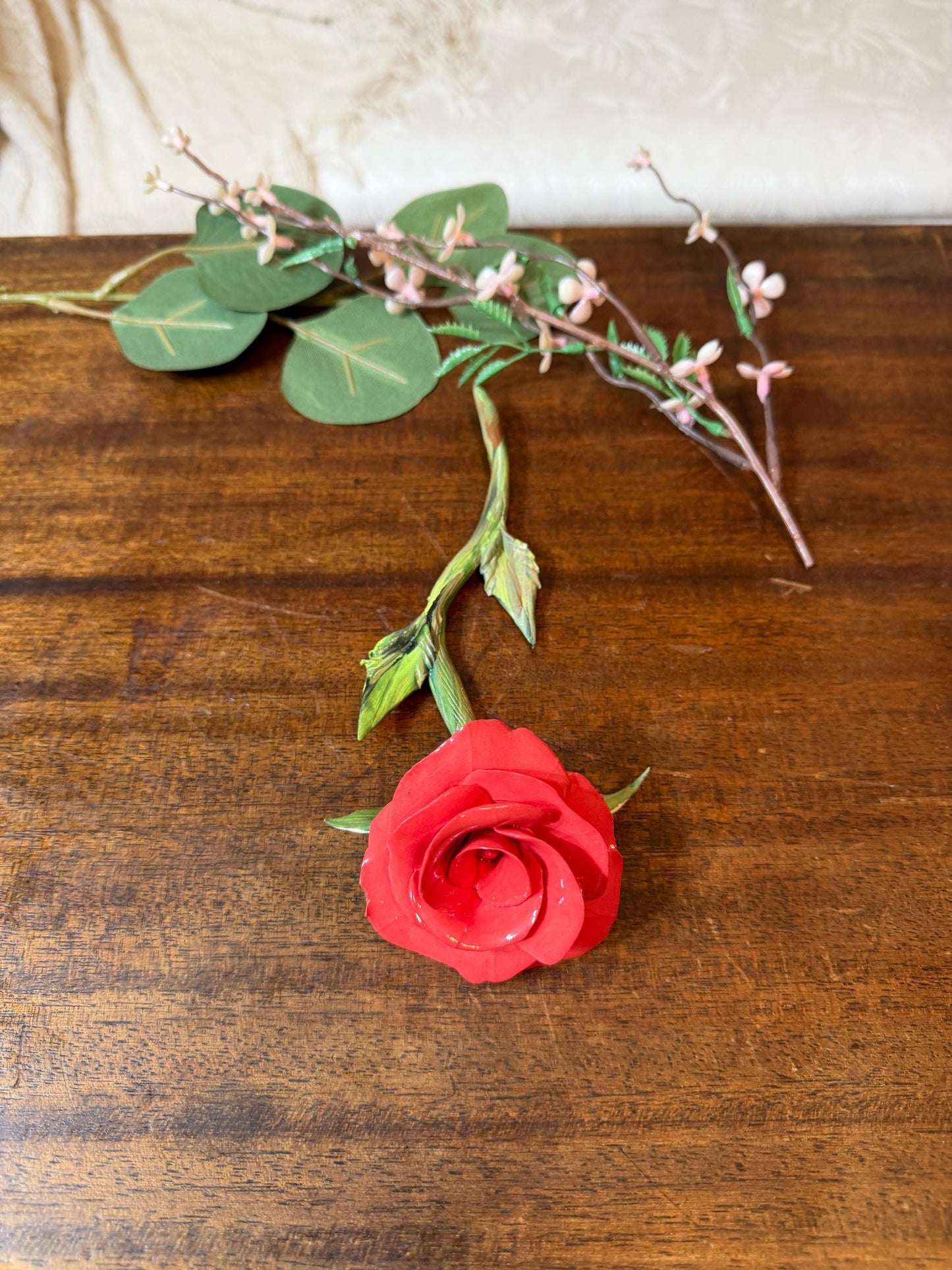 Timeless Love Forever Rose – Red Porcelain Rose