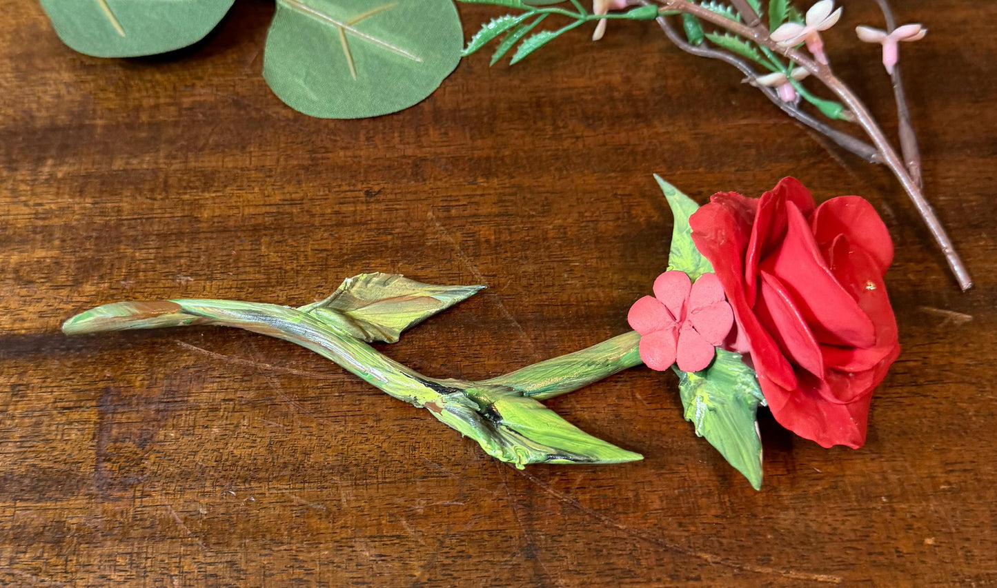 Timeless Love Forever Rose – Red Porcelain Rose