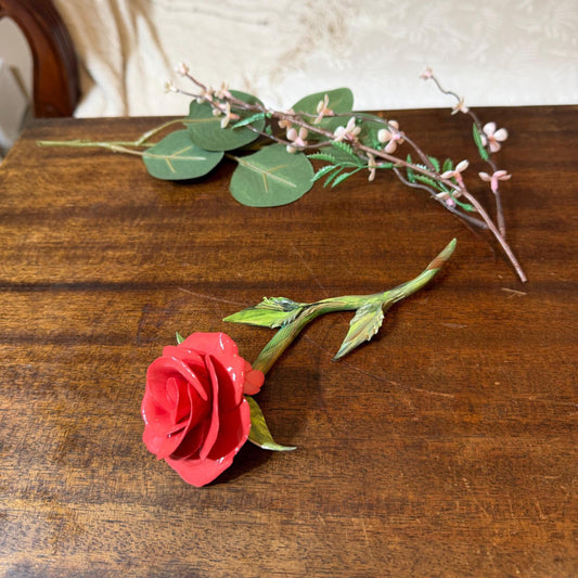 Timeless Love Forever Rose – Red Porcelain Rose