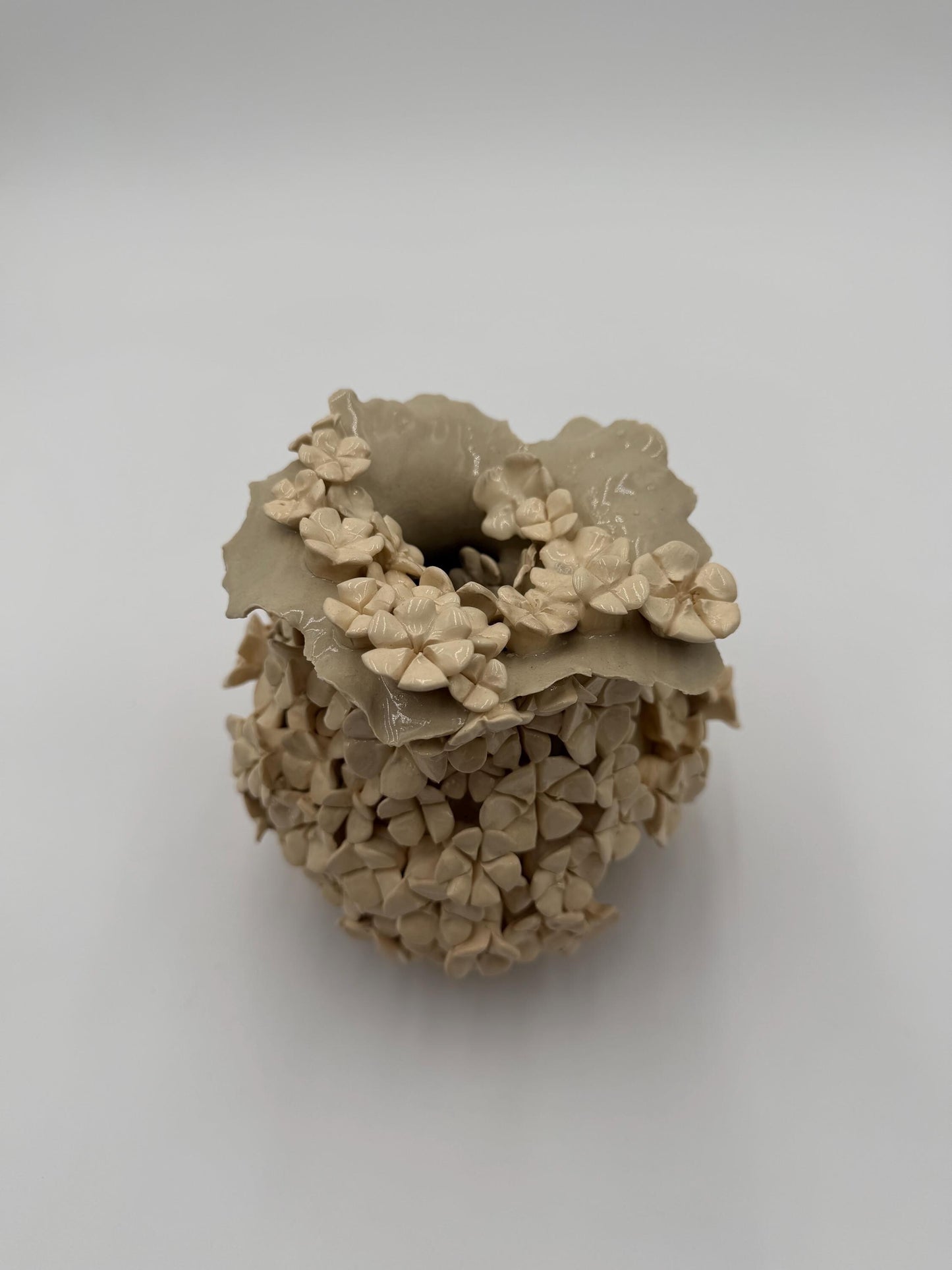 Handcrafted Porcelain Garden Vessel