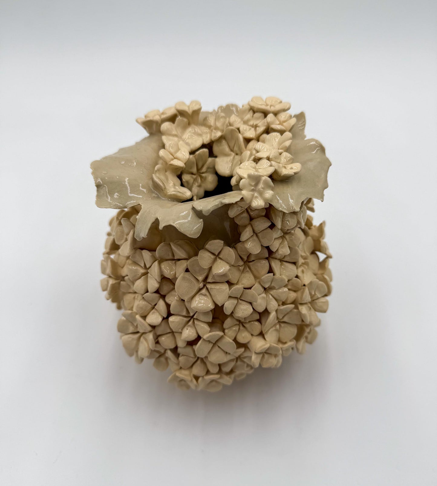 Handcrafted Porcelain Garden Vessel