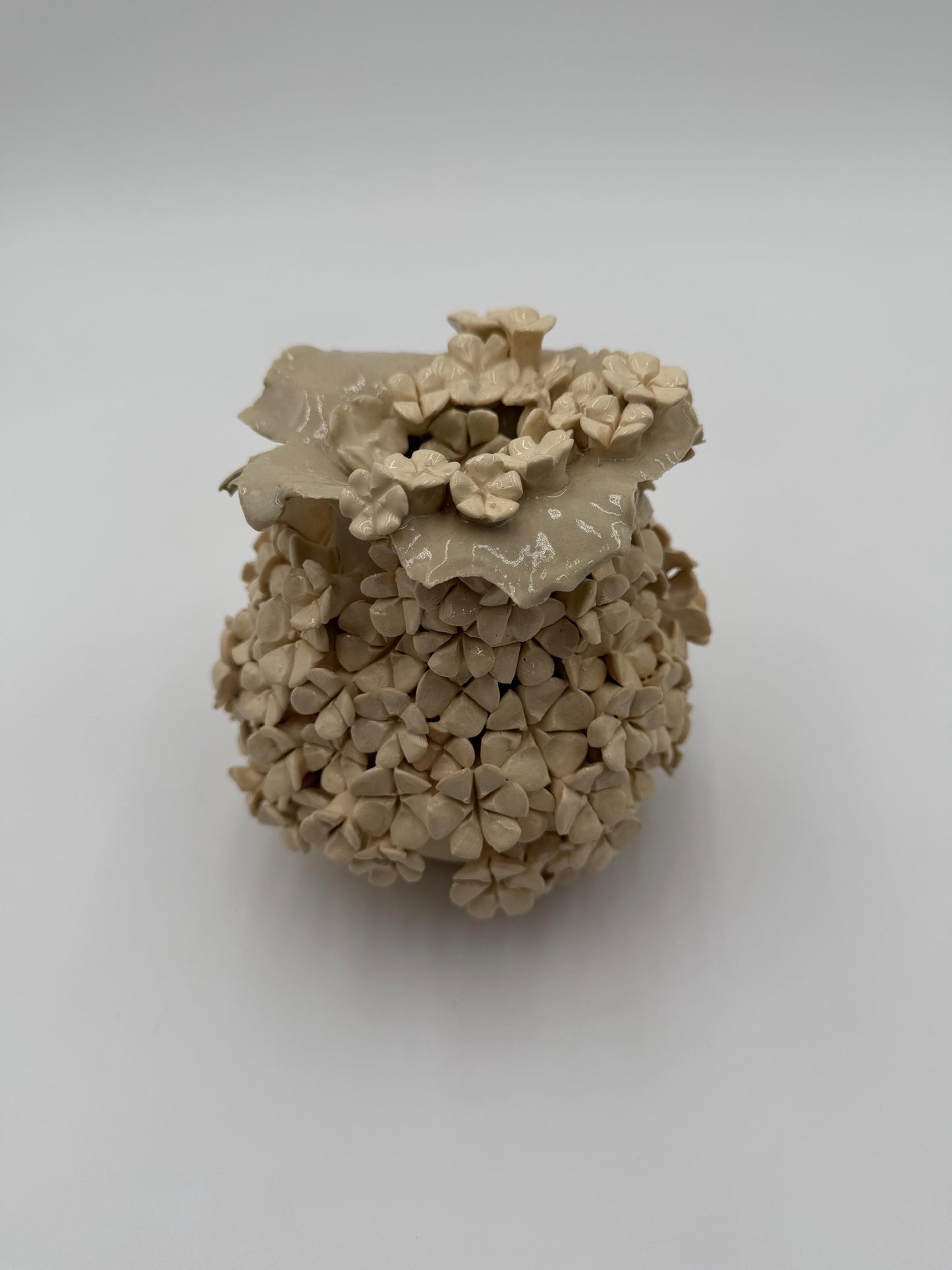 Handcrafted Porcelain Garden Vessel