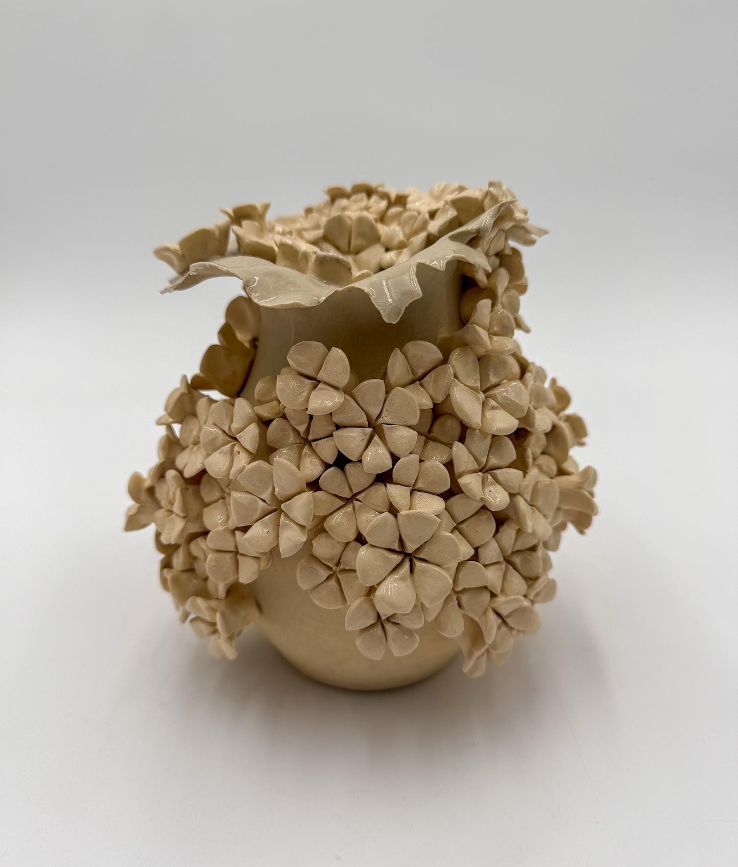 Handcrafted Porcelain Garden Vessel