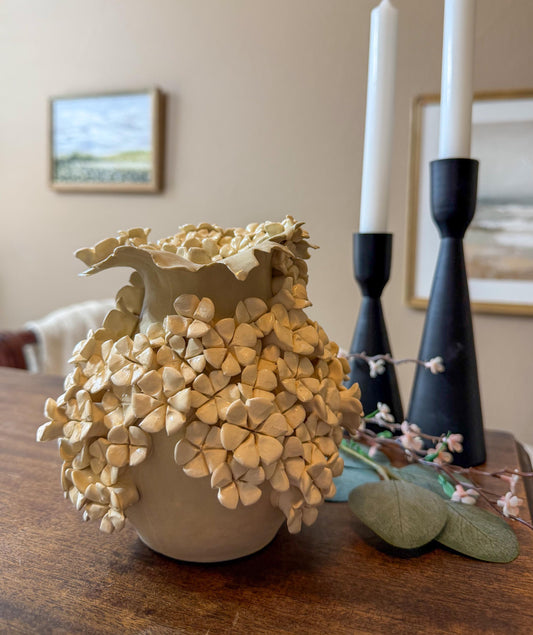 Handcrafted Porcelain Garden Vessel