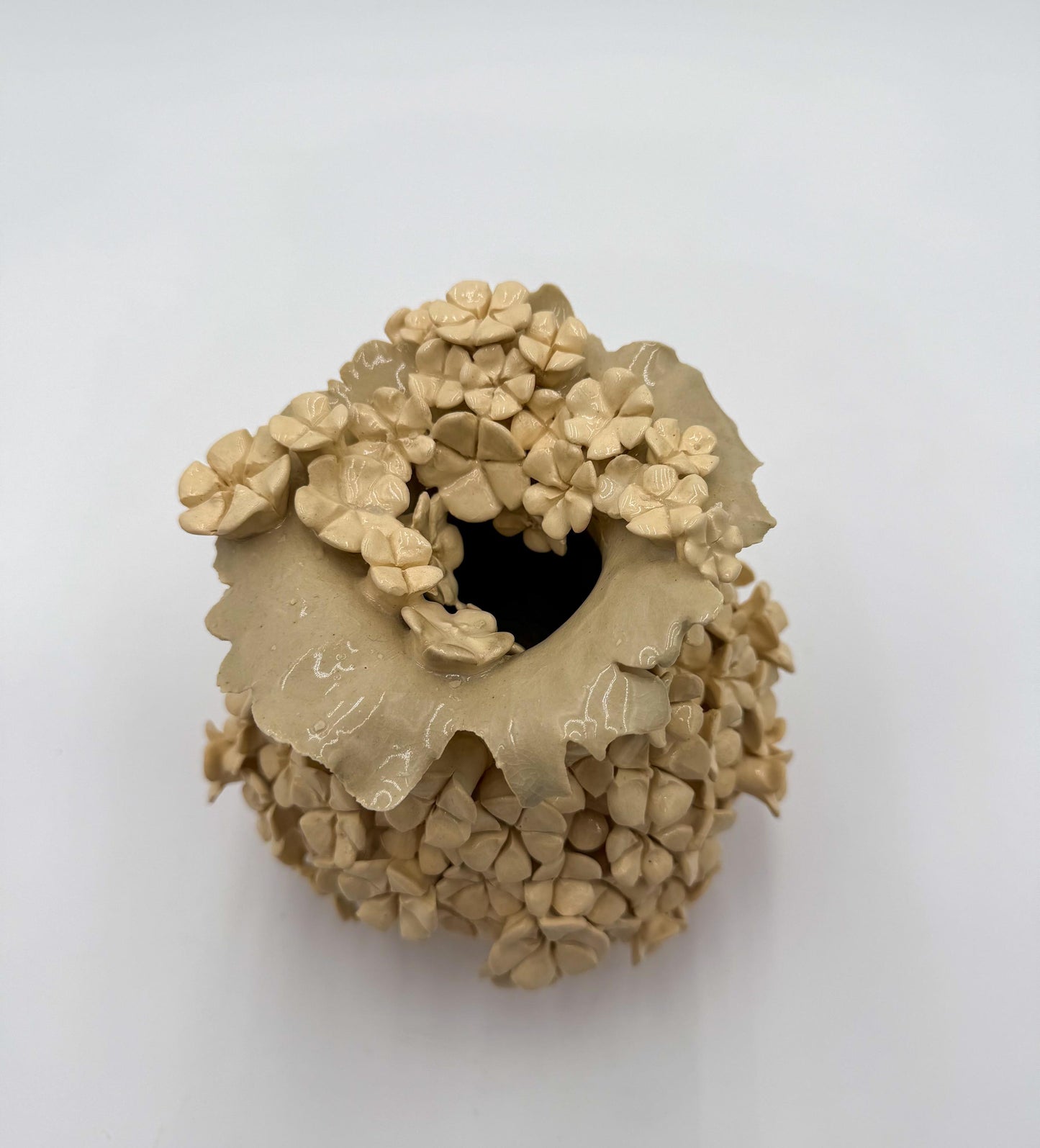 Handcrafted Porcelain Garden Vessel