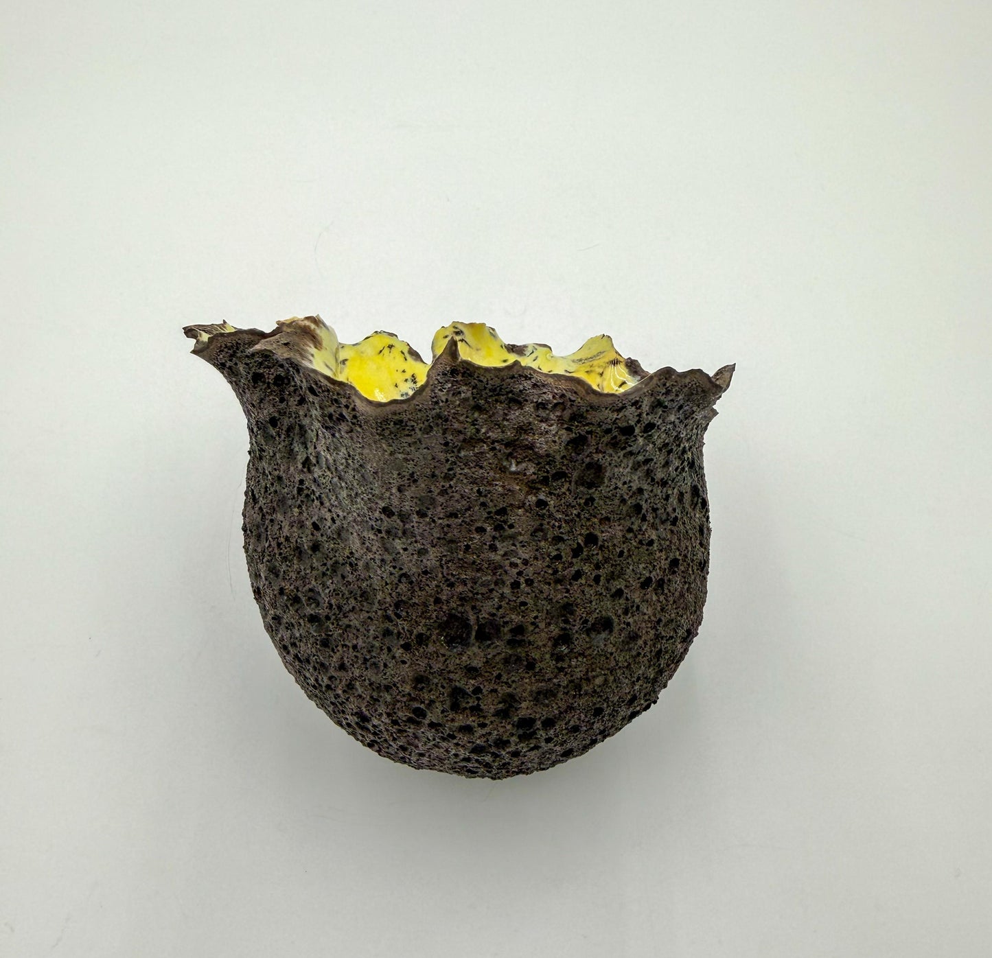 Handcrafted Porcelain Lava Flower Sculpture