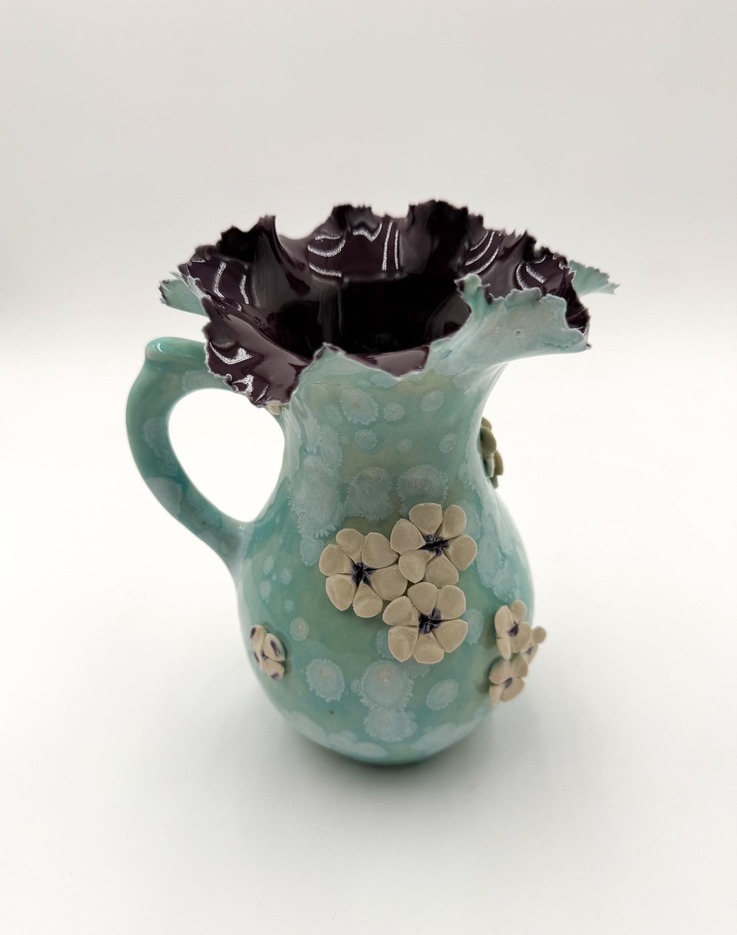 Handcrafted Porcelain Garden Vessel – Ceramic Posie Sculpture