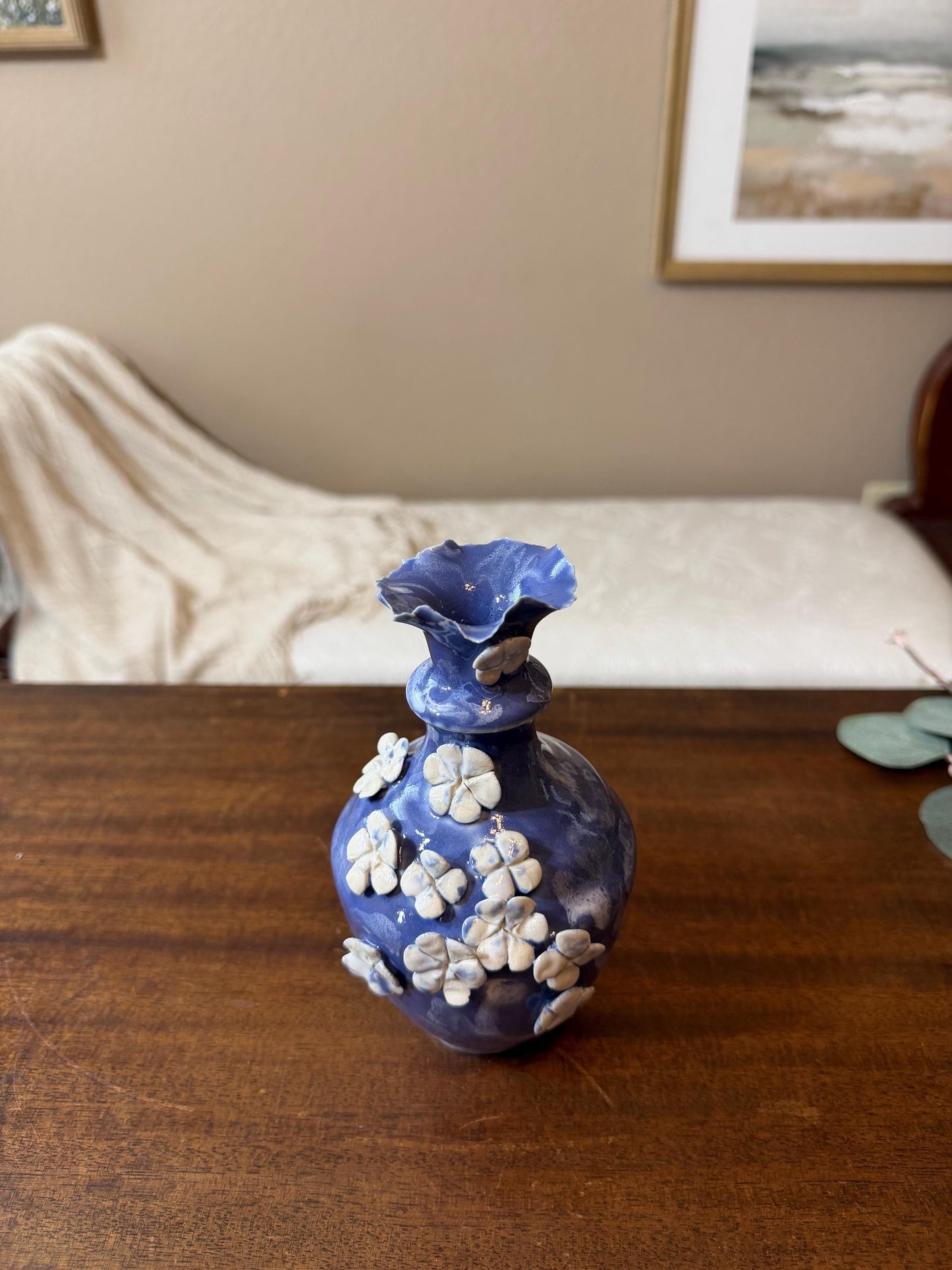Handmade Porcelain Posie Vase: Small Ceramic Pottery Gift