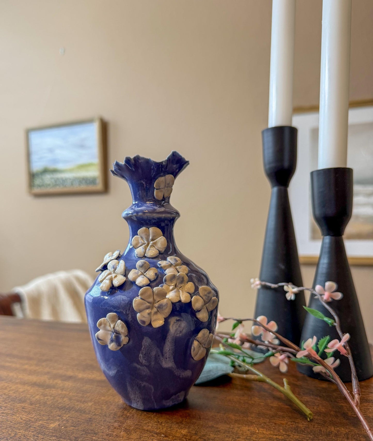 Handmade Porcelain Posie Vase: Small Ceramic Pottery Gift