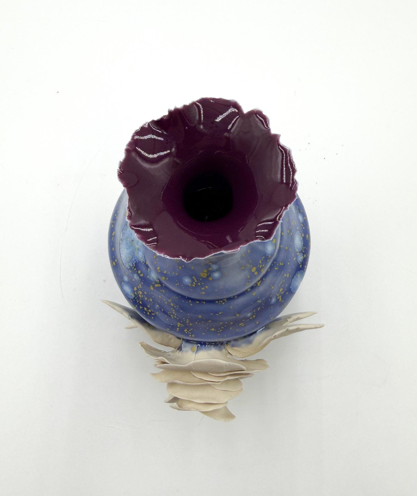 Handmade Porcelain Rose Vase: Small Ceramic Pottery Gift